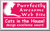 Cats in the House Design Excellence Award
